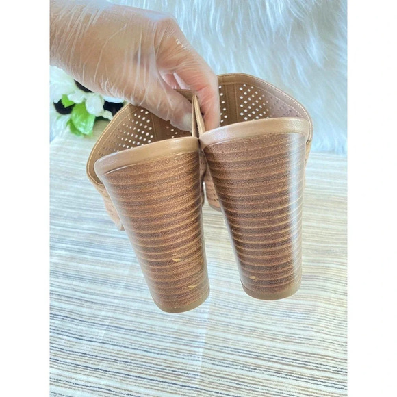 Circus by Sam Edelman Womens Tan Slip-On Open Toe Clog Sandals US 9.5 Boho - Picture 8 of 12